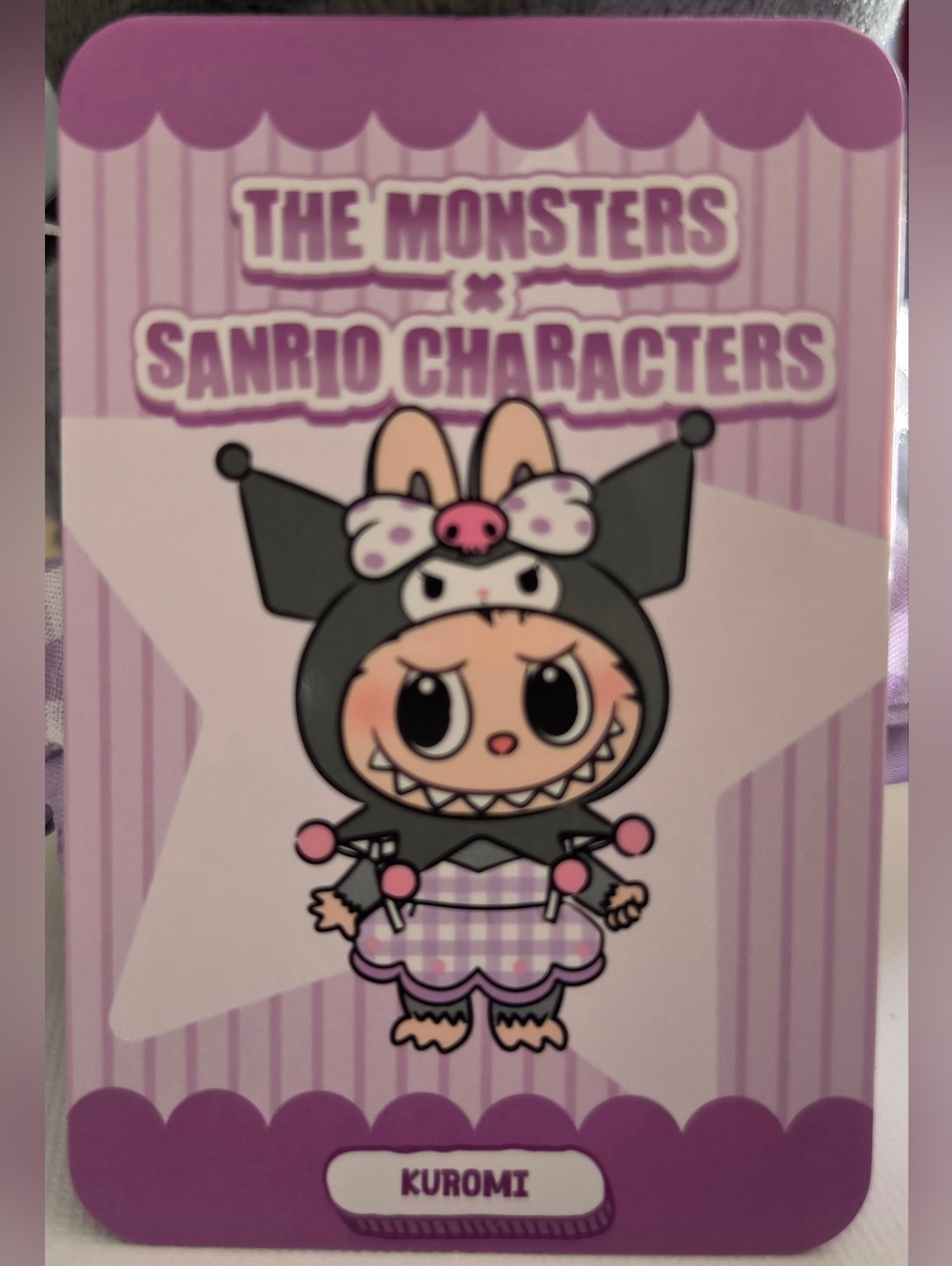 THE MONSTERS X Sanrio Characters Series Vinyl Plush Pendants "Kuromi" - Picture 4 of 12